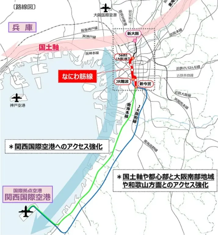 なにわ筋線とは・大阪府HP
